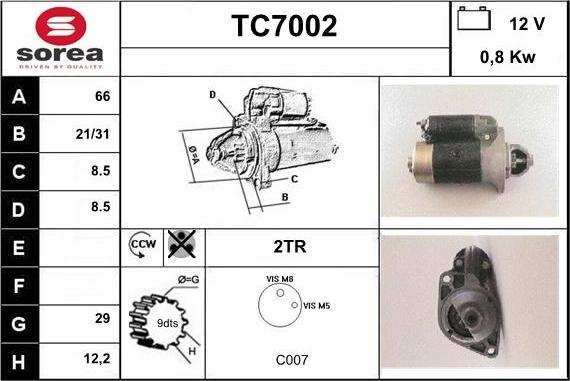 Sera TC7002 - Démarreur cwaw.fr