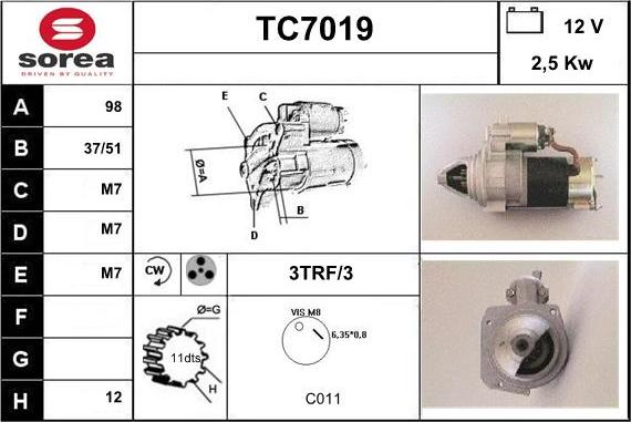 Sera TC7019 - Démarreur cwaw.fr