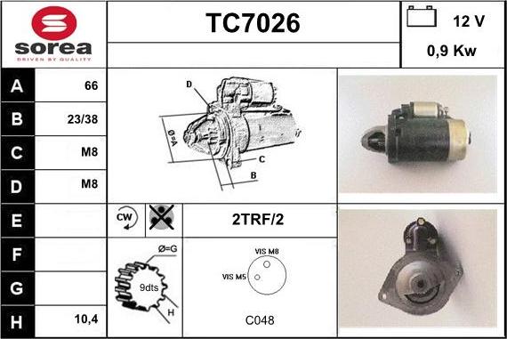 Sera TC7026 - Démarreur cwaw.fr