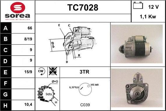 Sera TC7028 - Démarreur cwaw.fr