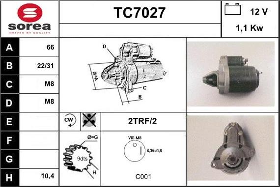 Sera TC7027 - Démarreur cwaw.fr