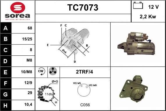 Sera TC7073 - Démarreur cwaw.fr