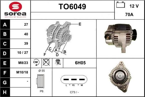 Sera TO6049 - Alternateur cwaw.fr