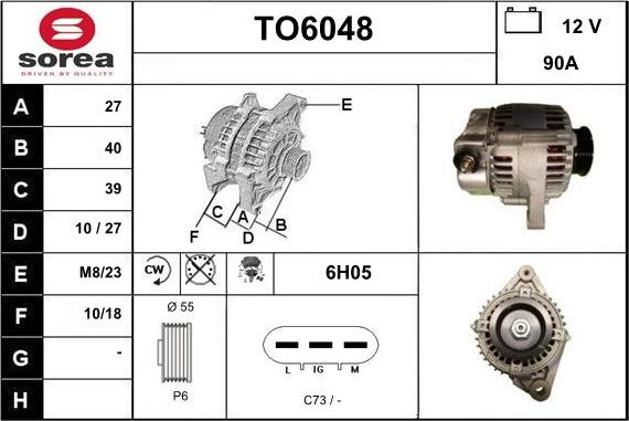 Sera TO6048 - Alternateur cwaw.fr