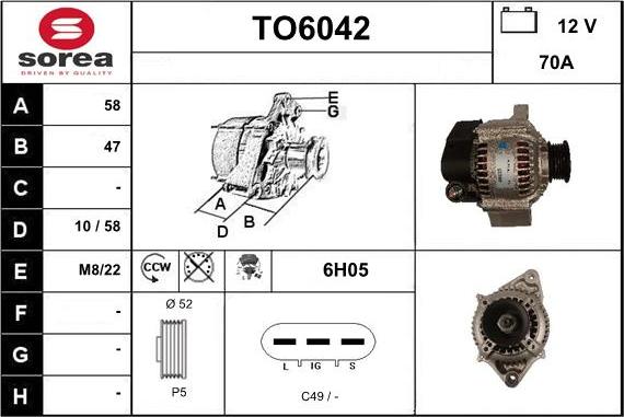 Sera TO6042 - Alternateur cwaw.fr