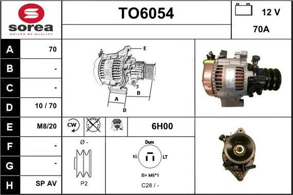 Sera TO6054 - Alternateur cwaw.fr