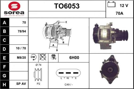 Sera TO6053 - Alternateur cwaw.fr