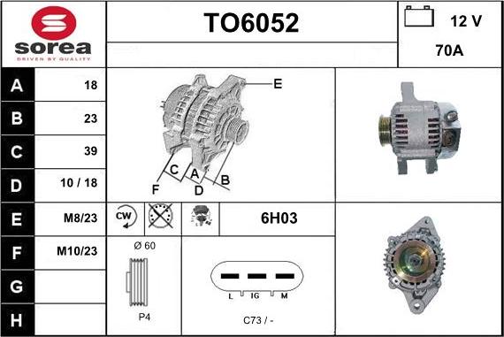 Sera TO6052 - Alternateur cwaw.fr