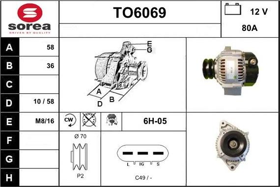 Sera TO6069 - Alternateur cwaw.fr