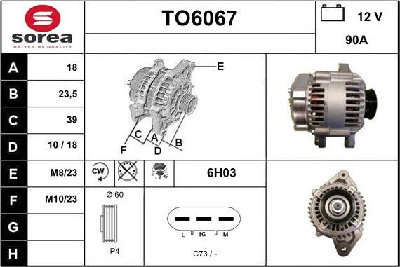 Sera TO6067 - Alternateur cwaw.fr