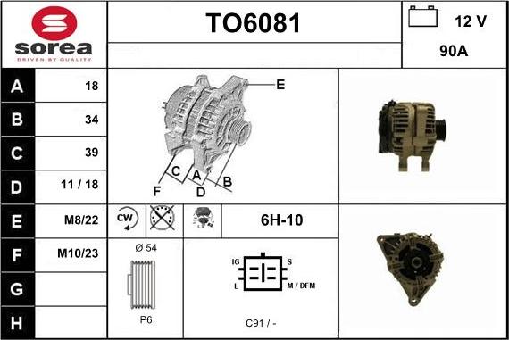 Sera TO6081 - Alternateur cwaw.fr