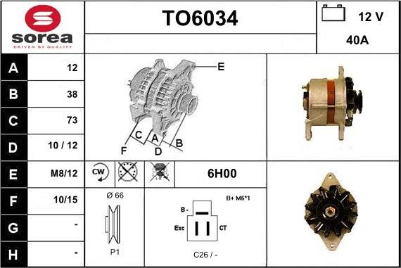 Sera TO6034 - Alternateur cwaw.fr