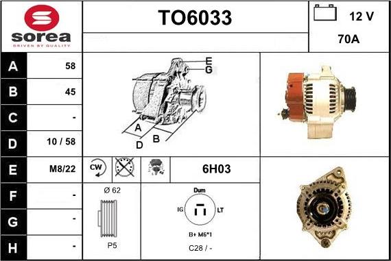 Sera TO6033 - Alternateur cwaw.fr