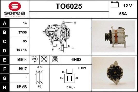 Sera TO6025 - Alternateur cwaw.fr