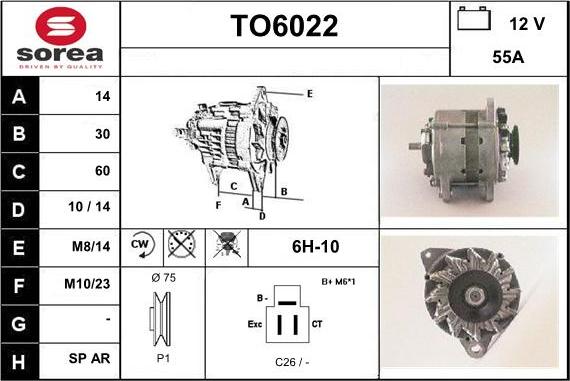 Sera TO6022 - Alternateur cwaw.fr