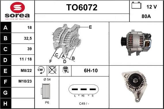 Sera TO6072 - Alternateur cwaw.fr