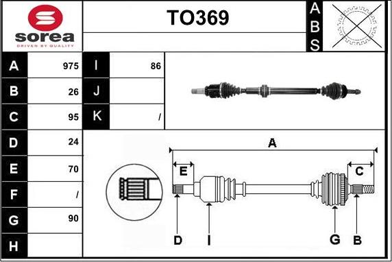 Sera TO369 - Arbre de transmission cwaw.fr