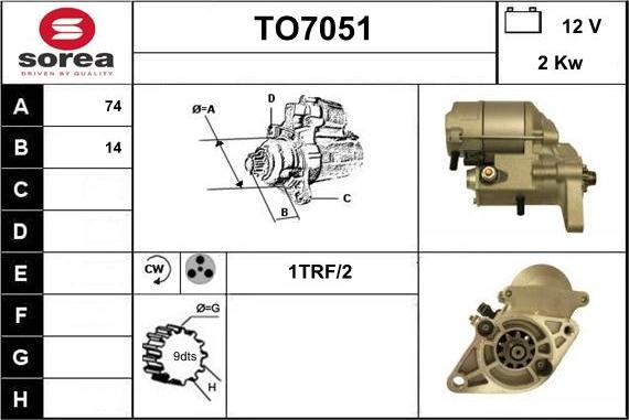 Sera TO7051 - Démarreur cwaw.fr