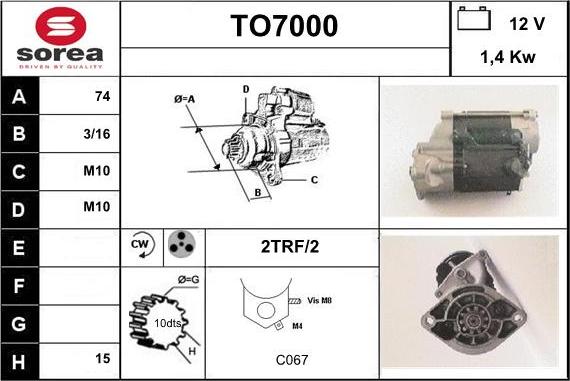 Sera TO7000 - Démarreur cwaw.fr