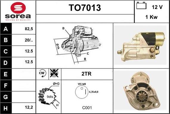 Sera TO7013 - Démarreur cwaw.fr