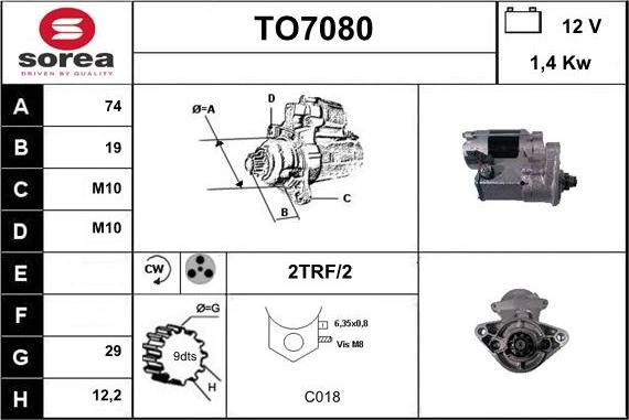 Sera TO7080 - Démarreur cwaw.fr