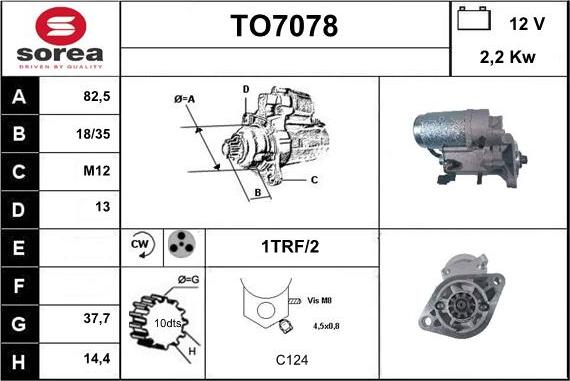 Sera TO7078 - Démarreur cwaw.fr