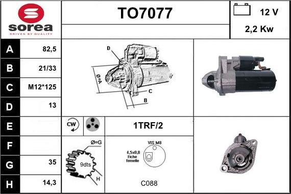 Sera TO7077 - Démarreur cwaw.fr