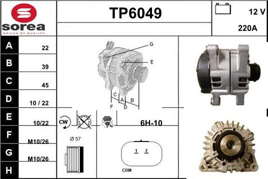 Sera TP6049 - Alternateur cwaw.fr