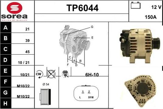 Sera TP6044 - Alternateur cwaw.fr