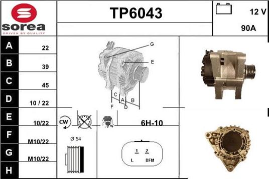 Sera TP6043 - Alternateur cwaw.fr