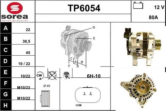 Sera TP6054 - Alternateur cwaw.fr