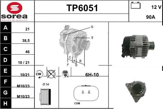 Sera TP6051 - Alternateur cwaw.fr