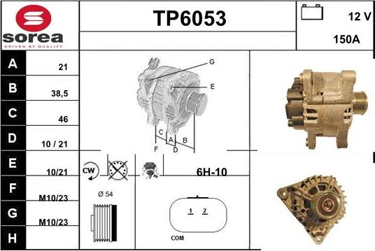 Sera TP6053 - Alternateur cwaw.fr