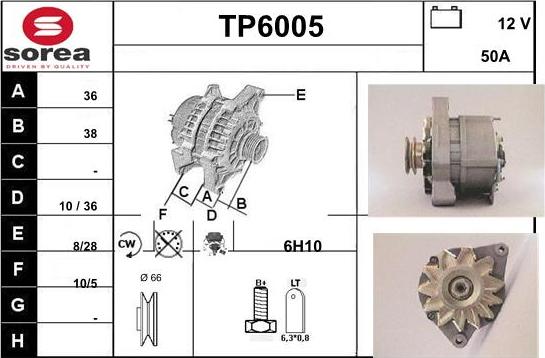 Sera TP6005 - Alternateur cwaw.fr