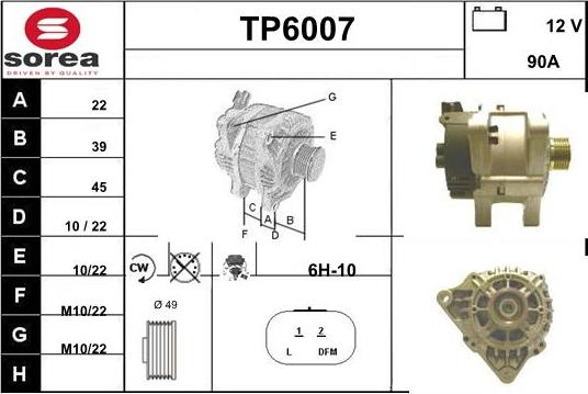 Sera TP6007 - Alternateur cwaw.fr