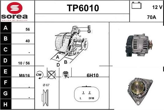 Sera TP6010 - Alternateur cwaw.fr