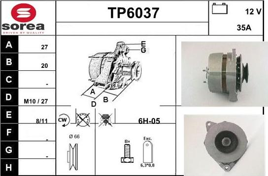 Sera TP6037 - Alternateur cwaw.fr