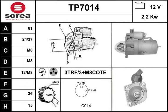 Sera TP7014 - Démarreur cwaw.fr