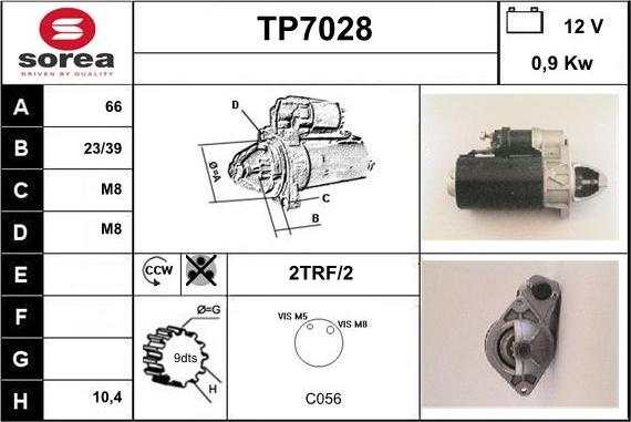 Sera TP7028 - Démarreur cwaw.fr