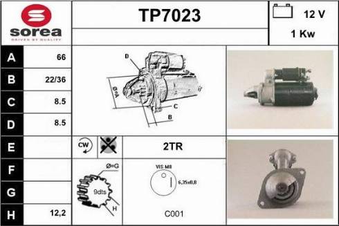 Sera TP7023 - Démarreur cwaw.fr