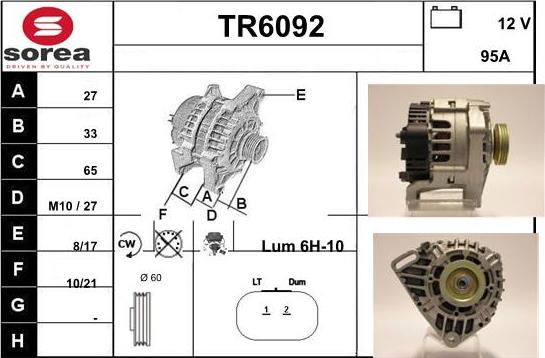 Sera TR6092 - Alternateur cwaw.fr