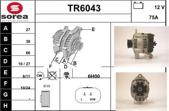 Sera TR6043 - Alternateur cwaw.fr