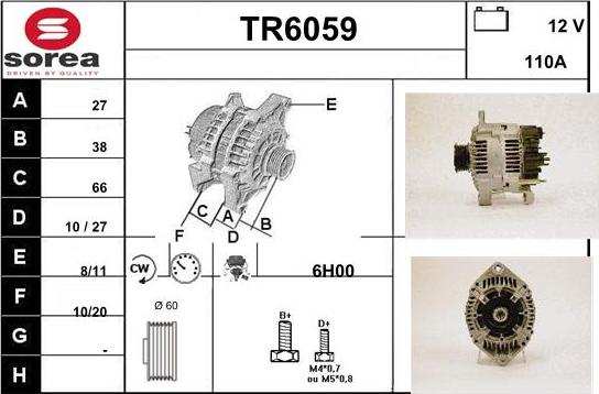 Sera TR6059 - Alternateur cwaw.fr