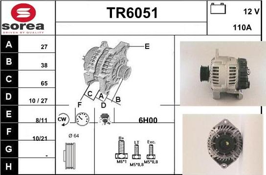 Sera TR6051 - Alternateur cwaw.fr