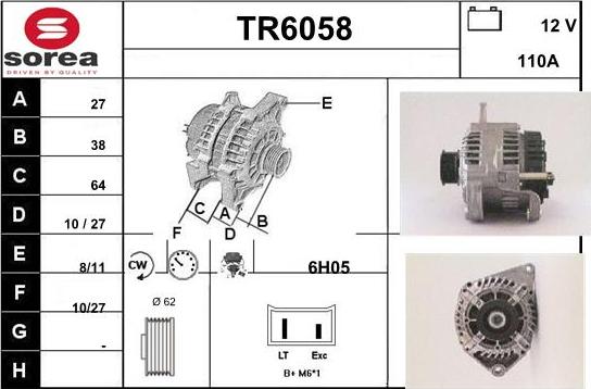 Sera TR6058 - Alternateur cwaw.fr