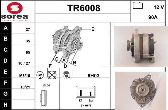 Sera TR6008 - Alternateur cwaw.fr