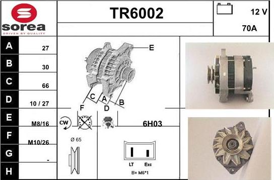 Sera TR6002 - Alternateur cwaw.fr