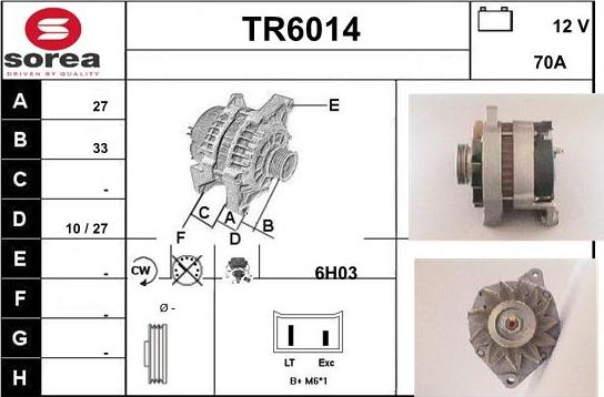 Sera TR6014 - Alternateur cwaw.fr