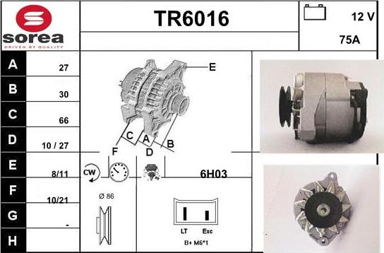 Sera TR6016 - Alternateur cwaw.fr