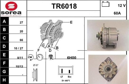 Sera TR6018 - Alternateur cwaw.fr